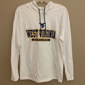 West Virginia Mountaineers White Long Sleeve Shirt